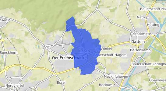 Bodenrichtwertkarte Oer Erkenschwick Rapen